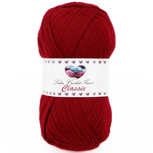 Classic- hilo de lana, lana acrílico, hilo de tejer, hilo de ganchillo (100 gr/ovillo ; 16 colores) (empresa española/envío desde España) (08)