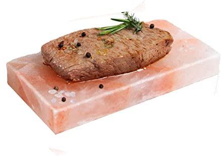Piastra di sale rosa per grigliare – Pietra Gourmet di sale rosa riutilizzabile per una cottura sana ed innovativa di carne, pesce, pane e verdure