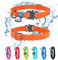 FAVPET Wasserdicht Biothane Halsband Hund Verstellbar, Bunte Hundehalsbänder mit Cobra Schnalle und QR Code Anhänger, Halsband Hund Grosse Hunde, Halsband Hund Klein, Welpen Halsbänder (Orange, S)