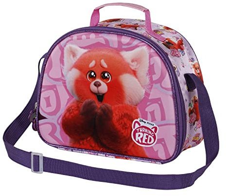 Disney Turning Red Yaay-3D Lunch Bag, Pink, 25.5 x 20 cm