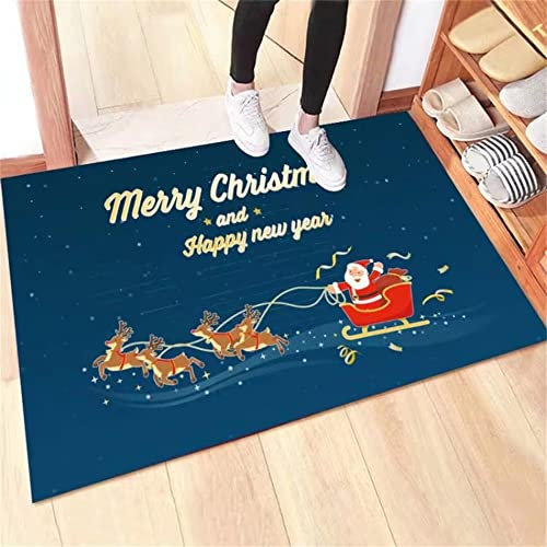 RUGMRZ Alfombras Lavables Dormitorio Decora la Puerta del Salón para Navidad. Alfombra niños Azul Alfombra Pelo Corto Alfombra Silla Gaming Outlet alfombras Alfombra baño300x400CM