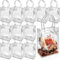 30 Pezzi Sacchetti Regalo Trasparente in PVC, 23 x 17 x 7CM Sacchetti Regalo con Manico, Sacchetti di Plastica Riutilizzabili, Piccolo Sacchetto Regalo, Sacchetti per Caramelle, Bomboniere
