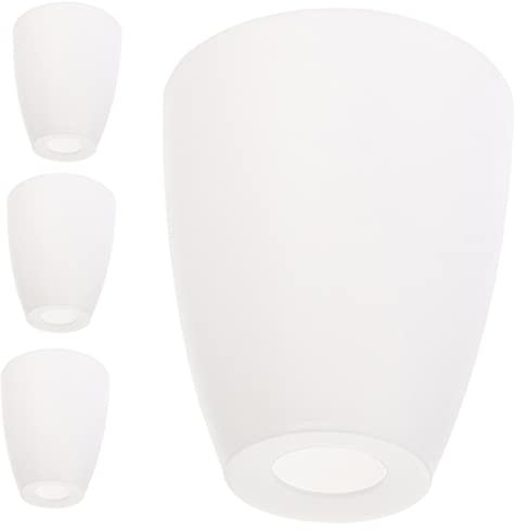 DOITOOL 4 Stück Lampenschirm Aus Kunststoff Kronleuchter Lampenschirm Lampenschirme Für Stehleuchte Stehlampenabdeckungen Kleine Lampenschirme Lampe Domlicht Hängend Weiß Plastik
