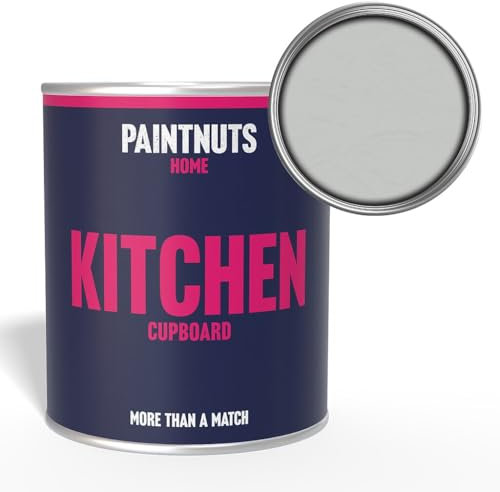 PaintNuts Kitchen Cupboard Paint - RAL-7035 - LIGHT GREY Gloss 250ml Tin