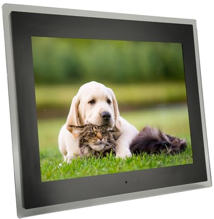 15 Zoll Digitaler Bilderrahmen, Digitaler Bilderrahmen Zur Wandmontage mit Fernbedienung, 4:3 IPS-Display 1024 X 768 Digitales Fotorahmen-Display, Unterstützt Video-Audio-Bild