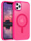 BENTOBEN Magnetic for iPhone 11 Pro Max Case, [Compatible with MagSafe] Translucent Matte Frosted Anti-Fingerprint Slim Shockproof Women Men Protective Cover Case for iPhone 11 Pro Max 6.5,Hot Pink