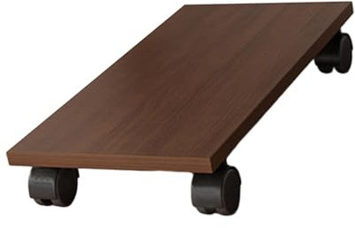 Ronyme Soporte para Torres de PC, Soporte para CPU de Madera con 4 Ruedas, portátil, extraíble, Resistente, Funda con Soporte para Ordenador, Soporte rodante, Un 25cmx50cm