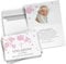 10 personalisierte Taufe Einladungskarten mit eigenem Text und Foto - Tauf-Einladungen mit Umschlag Kirschblüte rosa