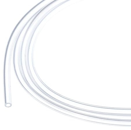 Rebower Tube en Silicone de 1 Mètre (3,3 Pieds) - DI 1,5 mm DE 2,5 mm - Transparent - Tuyau en Plastique Industriel en Silicone Clair pour Pompage, Vidange, Irrigation et Brassage