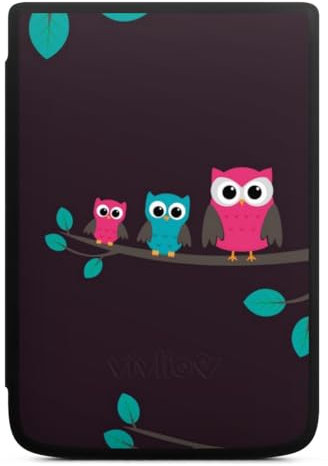 DeinDesign Coque pour liseuse Compatible avec Vivlio Touch HD Plus Etui pour liseuse Protection pour liseuse Hibou Enfants