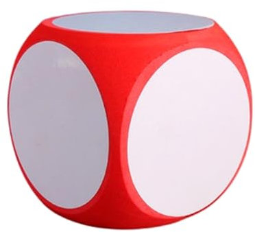 Mabta Übergroße Klassenzimmer-Würfel, 15 cm, große Schaumstoffwürfel, löschbar, blanko, Lehrhilfen, Spielwürfel für Würfel, Spiel, Mathematikunterricht