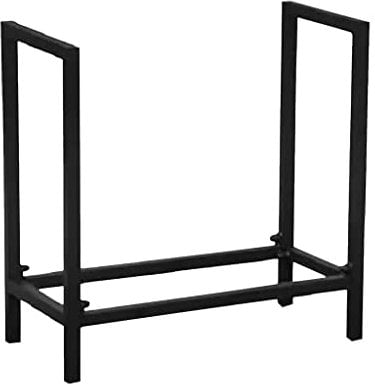 MYVVKIA Kaminholzregal Schmiedeeisen Holzlagerregal Halterung Kamin Brennholzständer Holzstapelregal Kaminholzregal Einzelschicht,