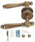 RIZGHWOY Quiet Antique Bronze Bedroom Lock Sturdy Copper with Noise Reduction Technology Door Handle with Oil Rubbed Bronze Finish for Safety and Privacy