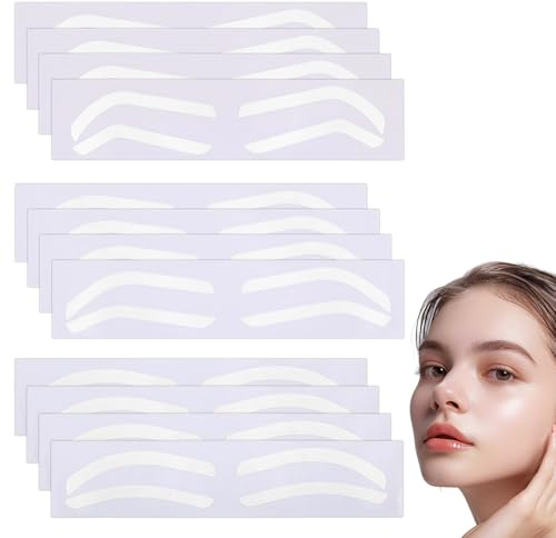 36 Paare Augenbrauen Schablonen Augenbrauen für Frauen, 3 Formen Augenbrauen Schablone Tape Aufkleber Shaping Aufkleber Shaper Plantillas Perfectas Form zum Tönen Make-up