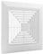 Bathroom Exhaust Fan Cover with Springs,Bathroom Ceiling Fan Grille,Bathroom Vent Cover,Replacement Parts for Square Ceiling Or Wall(Size:12inch)