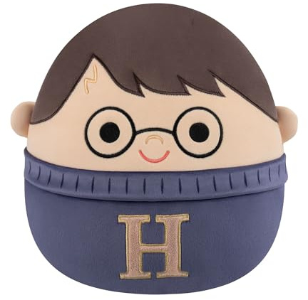 Squishmallows Original “Harry Potter” 10-Inch Harry Potter in Sweater Plush - Ultrasoft Official Jazwares Plush (Medium-Sized)