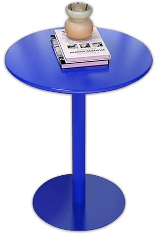 CMOLVUR Runder Bistrotisch aus Metall, hoch, Cocktail, Pub, Esszimmer, Kaffee, Beistelltisch, Sofa-Ende für Wohnzimmer, Küche
