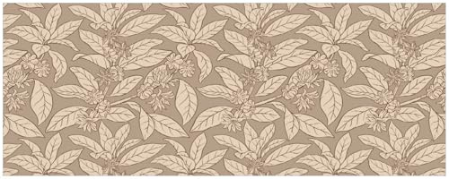 Wallario Küchenrückwand selbstklebend 115 x 50 cm, Motiv: Florales Muster | Spritzschutz abwischbar & pflegeleicht