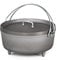 GSI Outdoors 10-Inch Hard Anodized Dutch Oven | Heavy-Duty, Non-Reactive, Rust-Free | Perfect for Open Fire, Camp Coals, Home Oven Use | Dutch Oven for Sourdough Bread, Stews, Soups and More
