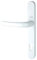 Yale P-YH1LL-WH Long Backplate Door Handle, Standard Security, 92mm centre, 215mm fixing holes distance, for PVCu, Composite and Wooden doors, White Finish, Visi Packed