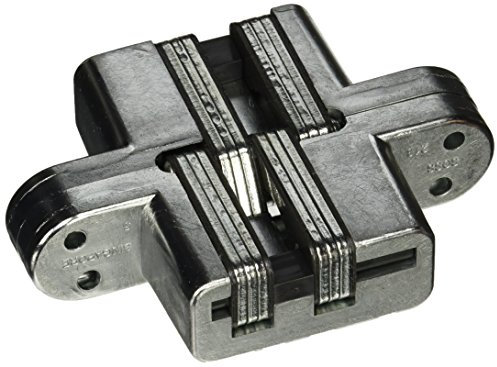 SOSS Invisible Hinge Model 218 for 1-3/4 Thick Material, 20 Minute Fire Rated, Zinc, Bright Brass Exterior Finish, Model Number 218US3, #10 x 1.5 inches