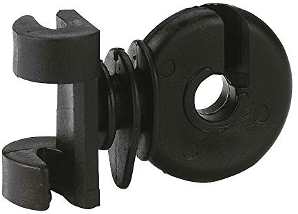Kerbl 100 Stück Zusatzisolator für Ovalstahlpfahl Weidezaunzubehör Elektrozaun
