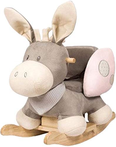 Nattou Schaukeltier Esel Cappuccino, 10 - 36 Monate, 60 x 39 x 50 cm, Rosa