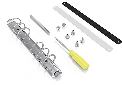 Stationery.Life Ring Binder Mechanism Replacement Kit For Personal Organizers Planners 6 Rings (Silver, Personal)