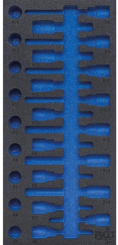 BGS 4117-1 | Werkstattwageneinlage 1/3 | leer | für Art. 4117 | Hartschaum | Länge 408 mm | Breite 189 mm | Höhe 32 mm | geeignet für alle BGS Werkstattwagen