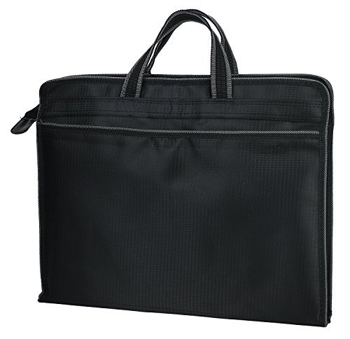 LONTG Porte-document B4 Sac d'Affaire Grande Capacité Sac à Main Business Sacoche pour Dossier Sacoche d'Affaires à Fermeture Eclair en Oxford Sacs Rangement Dossiers pour Bureau Commercial Voyage