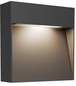 Lucande Wandleuchte außen Noreia (Modern) in Schwarz aus Aluminium (1 flammig, G9) - Außenwandleuchten Wandlampe Led Außenlampe Outdoor für Außenwand/Hauswand Haus Terrasse & Balkon