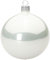 Sikora Essentials Klassische Christbaumkugeln aus Glas - Hochglanz - 6 Farben 3 Größen Premium Qualität, Farbe/Modell:Weiss Hochglanz 3er Set, Höhe in cm:8 cm