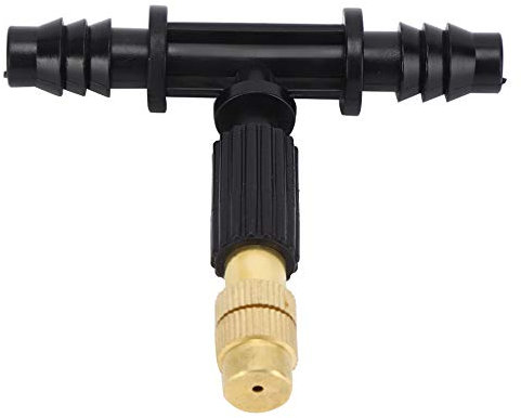 10pcs ugello di acqua ugello di spruzzo ugello di acqua nebulizzante testa accessori di irrigazione con connettore a T per tubo 8/12