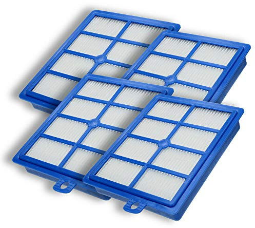 Wessper Lot de 4 filtres d’évacuation HEPA13 pour Philips FC8038/AEG/Electrolux/Tornado/Volta