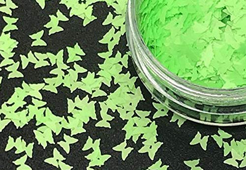 Nail Art Neon Matte Butterflies Glitter Sequins 3mm 2g (501 Sprite Green)
