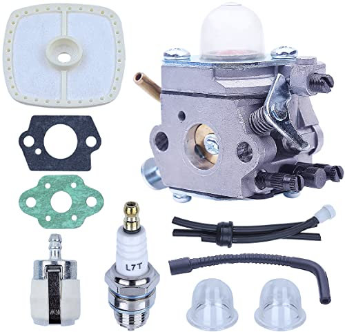 Carburettor Replacement Kit for ECHO PB2100 PB2155 Leaf Blower and ES2100 Shredder, ADEFOL Carburetor + Gaskets + Primer Bulbs + Air Filter + Fuel Lines + Spark Plug 10 in 1 Parts Kit