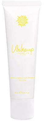 Wakeup Cosmetics - Skin Corrector Primer Yellow, straffende Gesichtsgrundierung mit natürlichem, strahlendem Aussehen, glättet die Haut und reduziert Unreinheiten, minimiert bläuliche dunkle Ringe