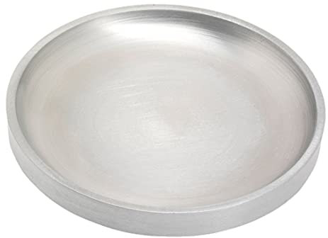 NKlaus Plato de Aluminio Redondo Ø 10cm portavelas Posavasos Mate decoración de Mesa 10447