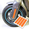 4 Aufkleber - Ovale Streifen geeignet für Segway Ninebot Max g30d E-Scooter (Neon-Orange)