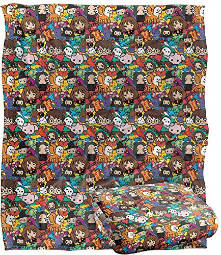 Harry Potter Maskclub Tagesdecke, offizielles Lizenzprodukt, seidig, superweich, 152 x 127 cm