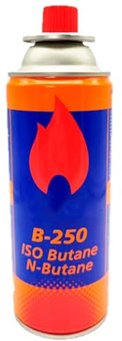 Acan Tradineur - Cartucho de Gas isobutano, Bote, bombona, Recarga de Gas para Cocina portátil, Camping, Acampada, 220 gr