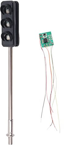 WANGCL Dual Side HO/OO Traffic Light LED Signal Lights Model Railway Train Lamp with LED Control Panels