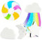 Regenbogen Badebomben, Taozoey 4 Badebomben für Kinder, Regenbogenbombe, Badespielzeug für Kinder, Badekugeln, Regenbogen Badebomben Geschenkset