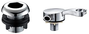 Shower Head Holders – Chrome Basin Sleeve – Female (ABS) and Salon Shower Head Arm no Rust x 2