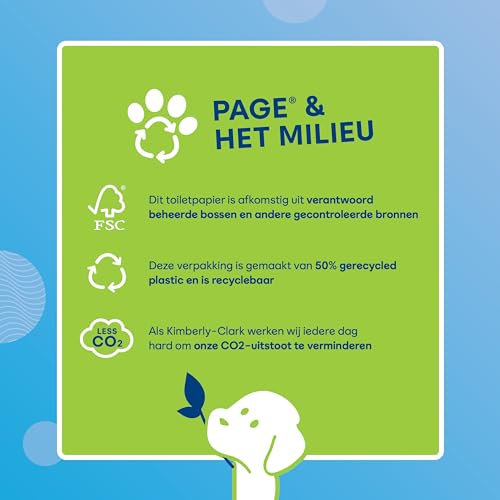 Page Toilettenpapier - Komplett sauberes Toilettenpapier - 48 Rollen - Vorteilspack