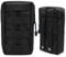 2 Stück Molle Tasche Klein, 20x11x5cm Molle Pouch Klein Wasserdicht Taktische Gürteltasche Tasche, Rucksack Zubehör für Wandern Camping Reise (Schwarz)