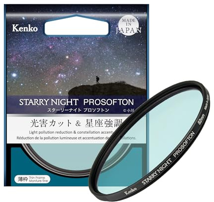 Kenko Filtro Effetto Starry Night Prosofton φ77mm, riduzione dell'inquinamento luminoso ed effetto morbido, per riprese di paesaggi stellari, Prodotto in Giappone 549636