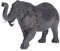 Afrikanischer Elefanten Deko Figuren Schwarz 22 x 12 cm Kleine Harz Wildtier Elephant Statue Simulation Afrika Elefant Skulptur Schreibtisch Dekoration für Home Büro