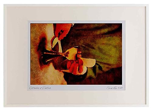 776076 Priest's Hands Breaking The Host Over Solid Gold Chalice At Mass Watercolour A2 Picture Frame Limited Edition A3