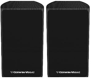 CERWIN-VEGA! La14B 4 2-Way Bookshelf Black Speaker, Pair